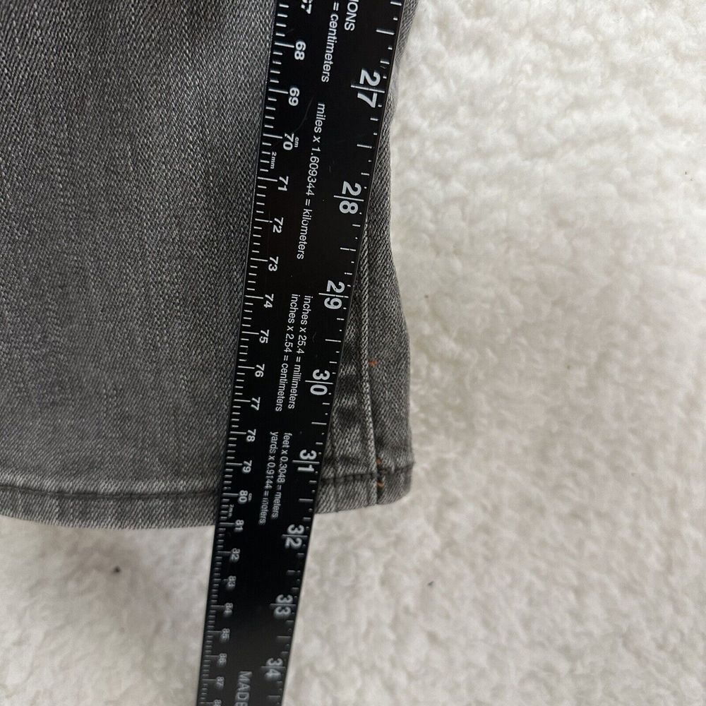 Y2K VTG Rock Revival Women's Skinny Moto Jeans in Gray Wash - Picture 16 of 16